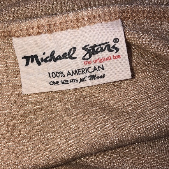 Michael Stars one size gold long sleeve top - Picture 4 of 5